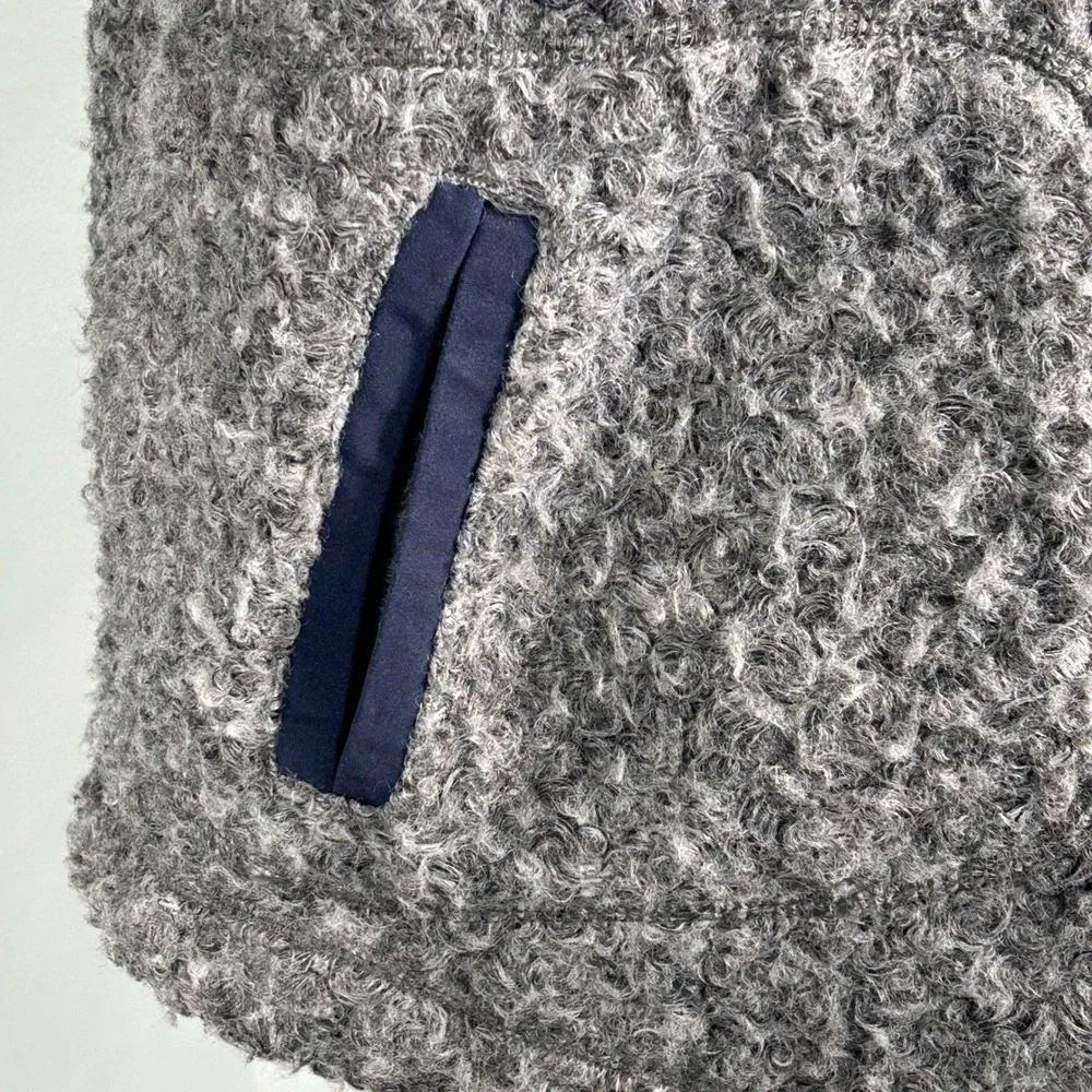 Woolrich Siskiyou Womens Grey Curly Sherpa‎ Fleece Full Zip Jacket Small